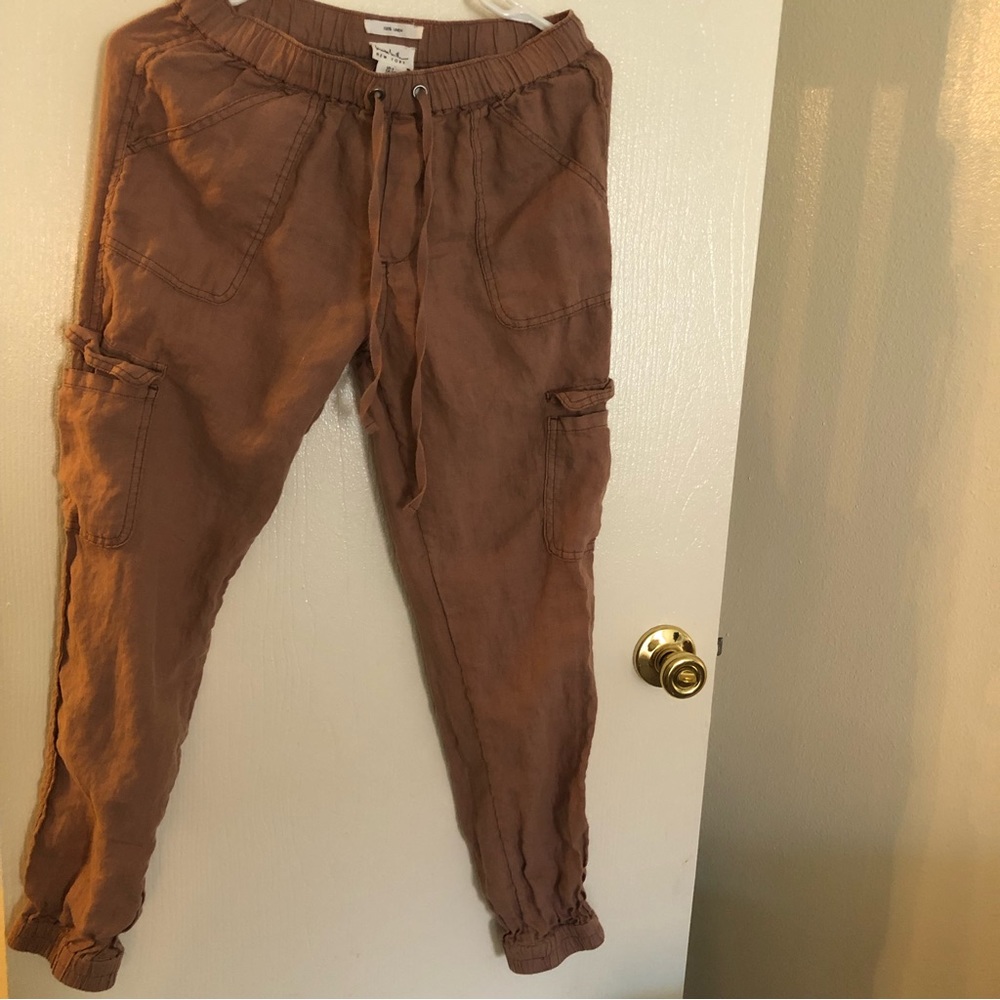 Linen jogger pants